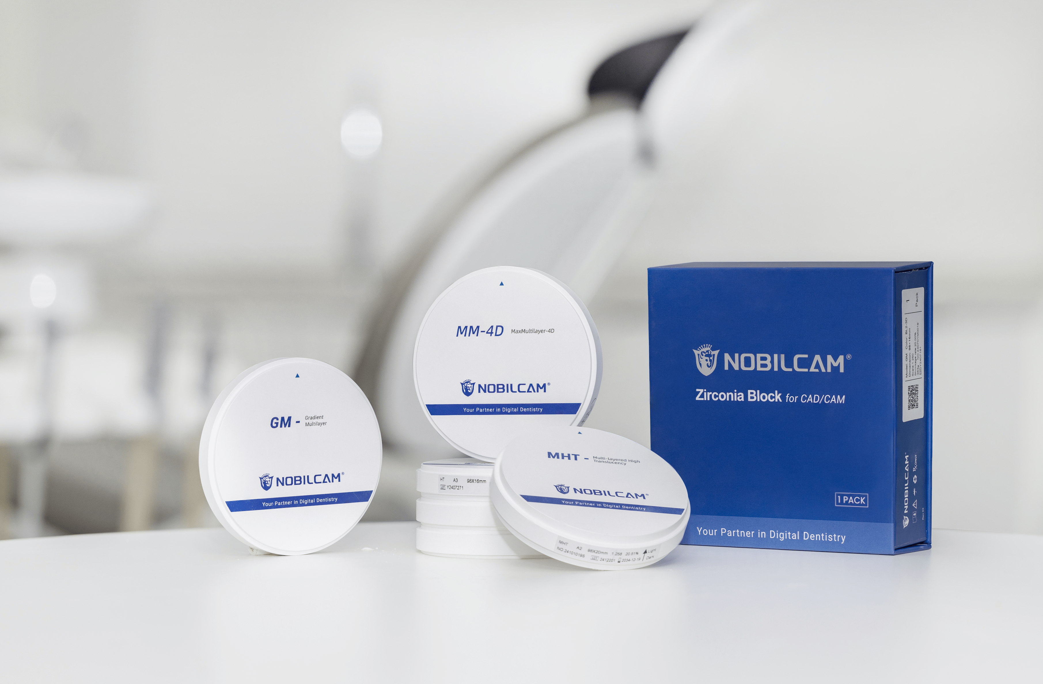 NOBILCAM MM-4D MaxMultilayer Zirconia Discs