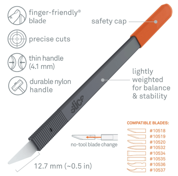 Slice Scalpels Scalpel with replaceable Zirconia Blade